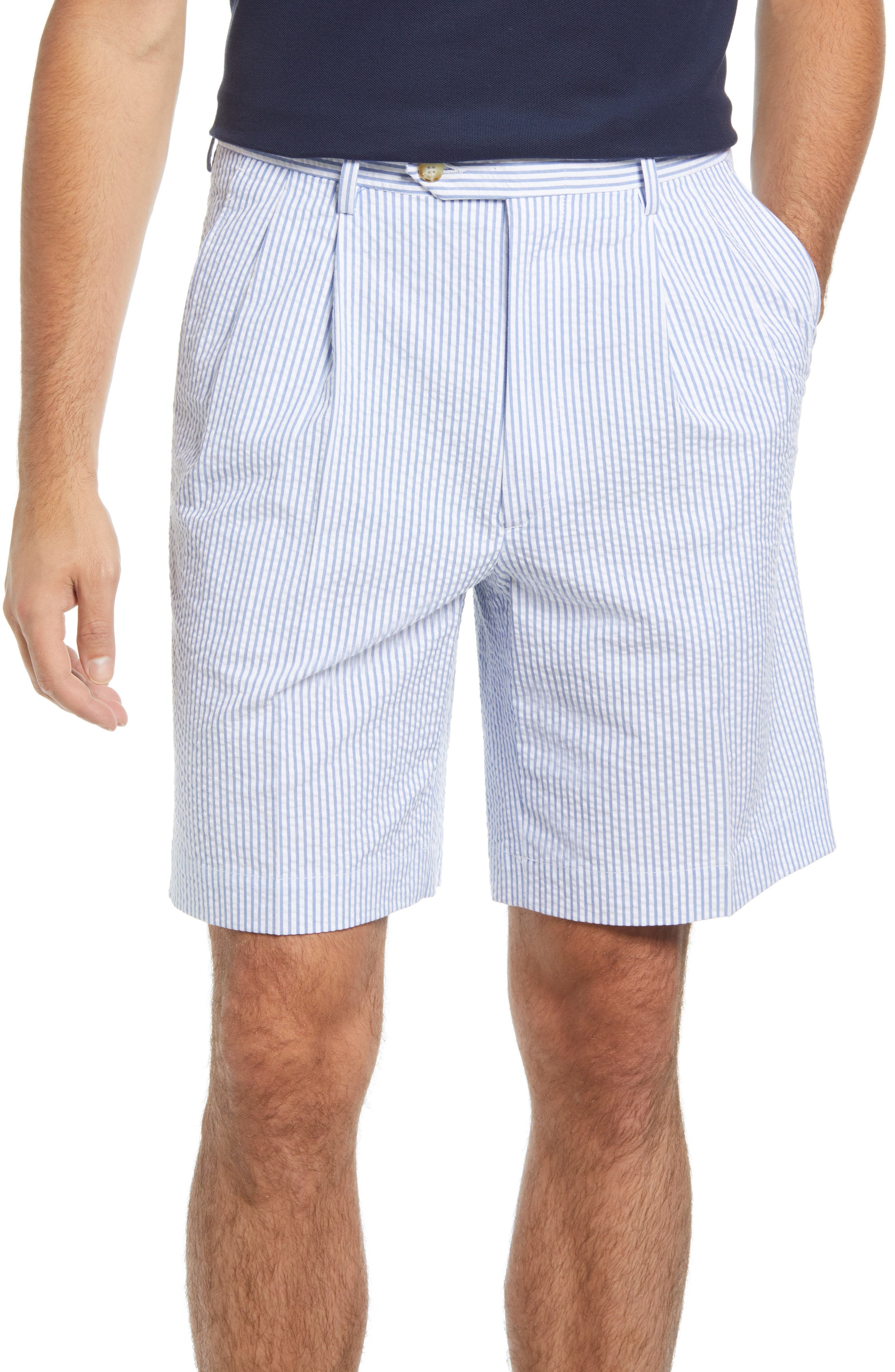 Berle Pleated Seersucker Shorts | Nordstrom