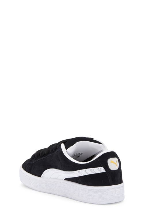 Shop Puma Kids' Suede Xl Sneaker In  Black- White