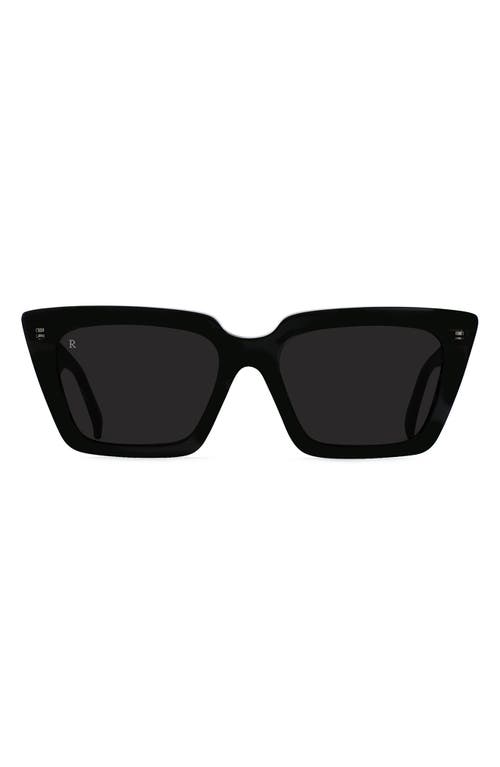 Keera 54mm Cat Eye Sunglasses in Recycled Black/Smoke Polar