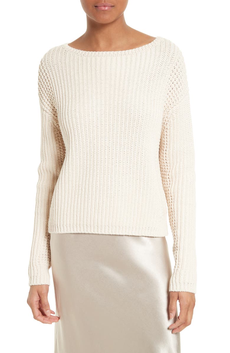Vince Waffle Stitch Cotton Sweater | Nordstrom