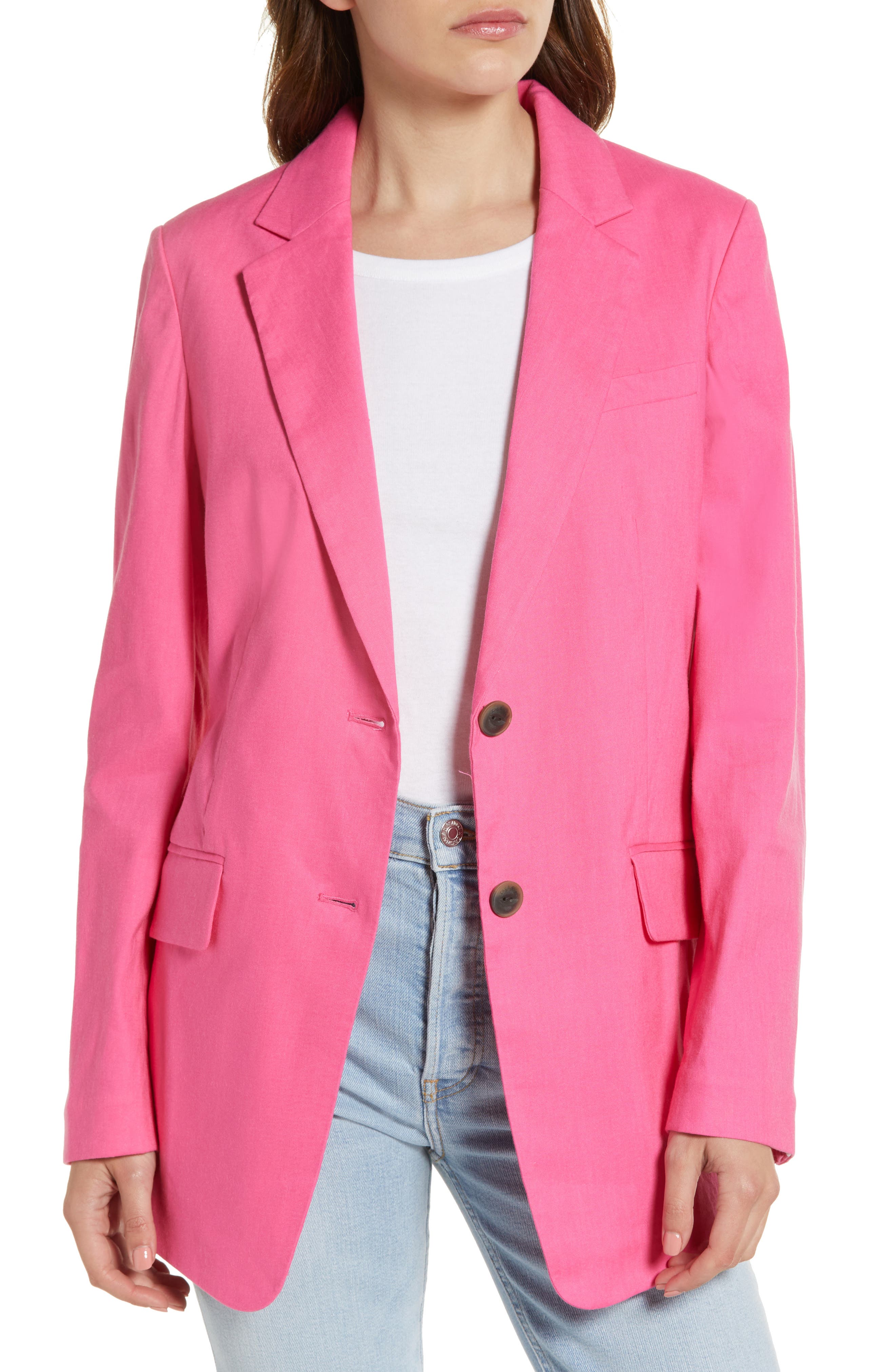 women's linen casual coats & jackets