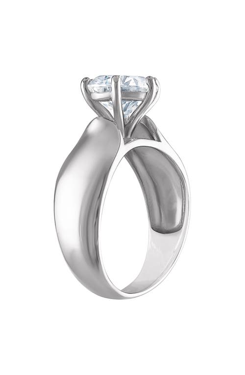 Fzn Lab Created Moissanite Ring In White