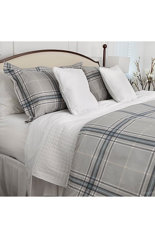 Southshore Fine Linens Vilano Plaid Duvet Cover Set In Plaid Grey