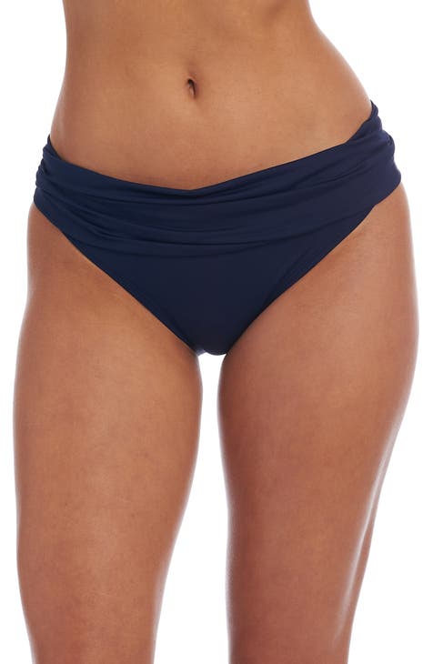  Rip Curl Heat Wave Tie Side Good Coverage Bikini Bottom - Navy  - XL : Clothing, Shoes & Jewelry