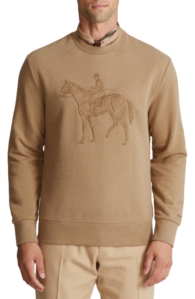 Ralph Lauren Purple Label Embroidered Standing Horse Sweatshirt | Nordstrom