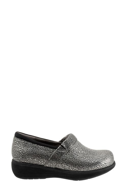 Shop Softwalk ® Meredith Sport Clog In Pewter Embossed