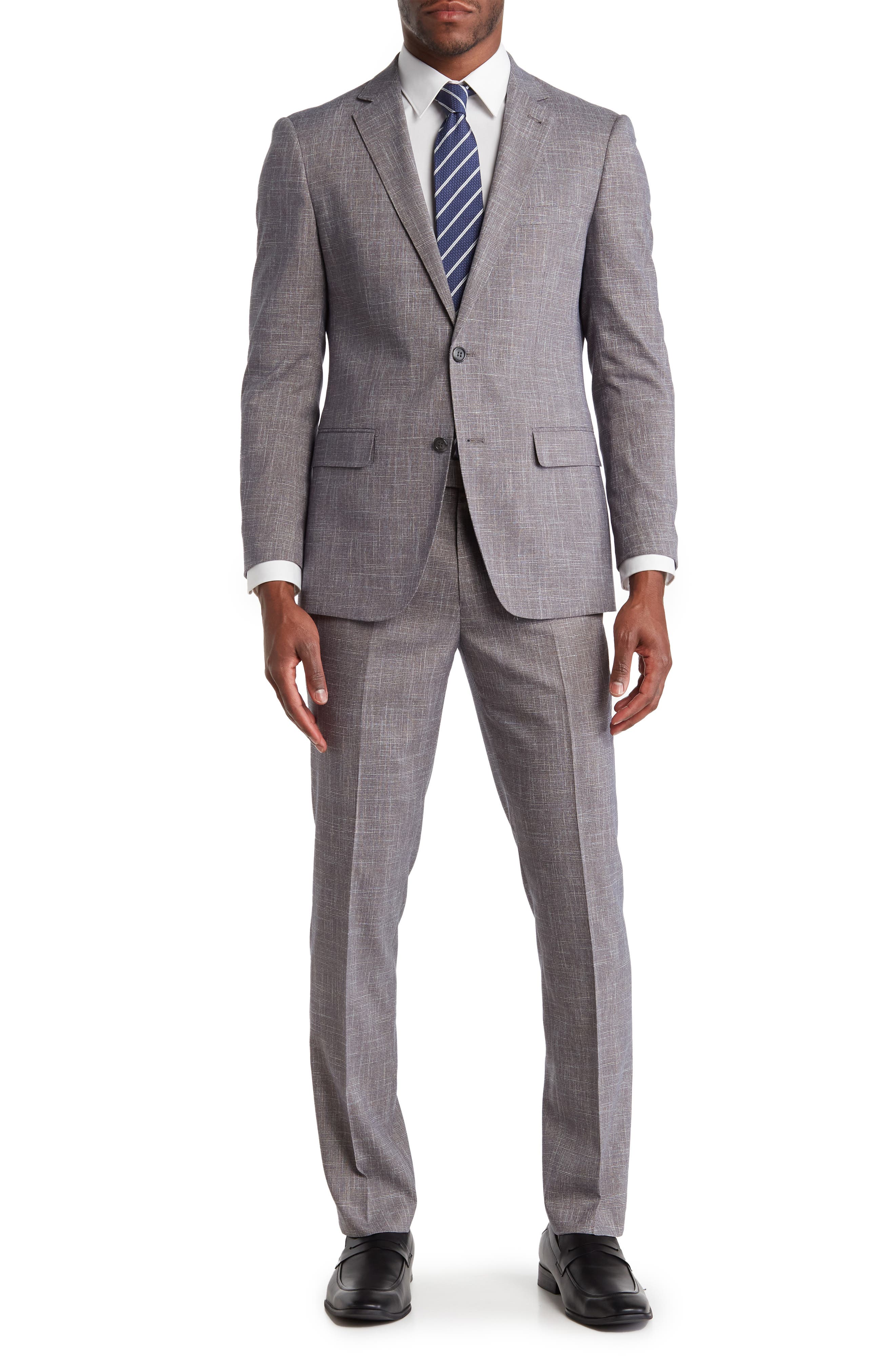 casual grey suit