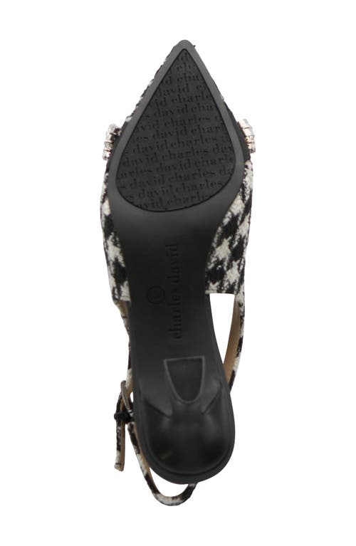 Charles By Charles David Ahava Slingback Heel In Black/white