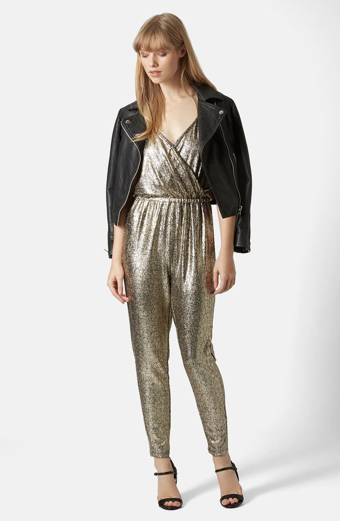 Metallic Snakeskin Jumpsuit Nordstrom