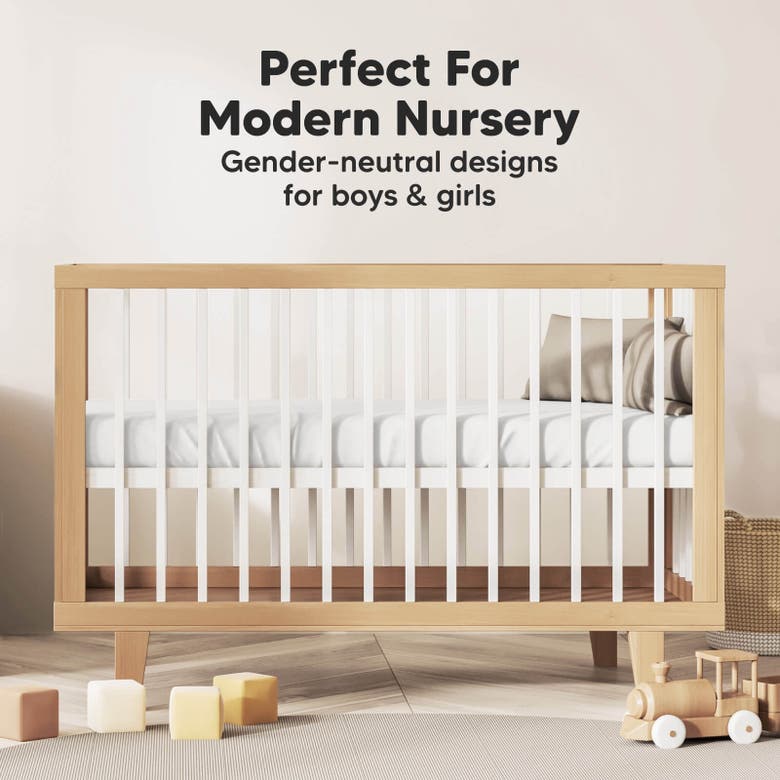 Keababies Soothe Fitted Mini Crib Sheet In Soft White