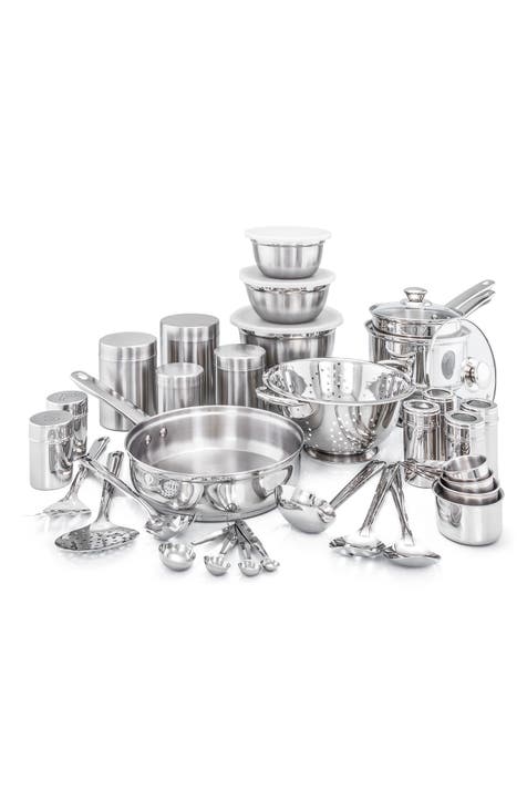 Brooklyn Steel Co. 15-Pc. Pluto Cookware & Utensil Set