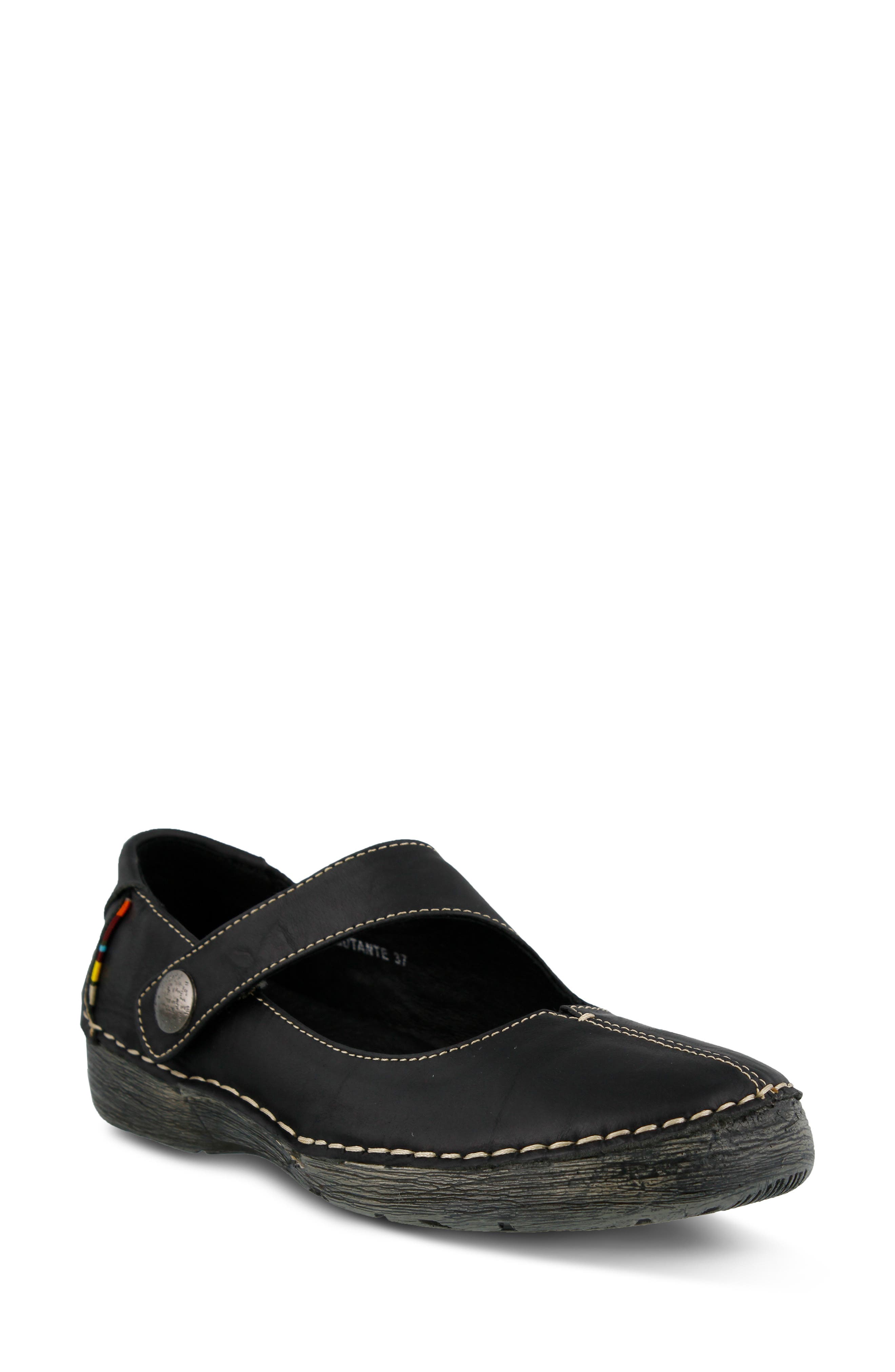 Spring Step Debutante Flat - Black