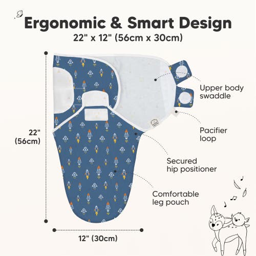 Keababies 3-pack Soothe Swaddle Wraps In Cosmo
