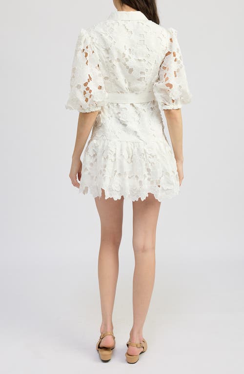 EN SAISON EN SAISON OTTIS FLORAL CUTWORK MINIDRESS 