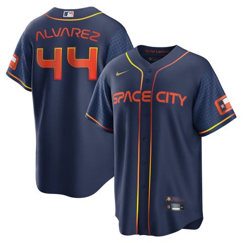 Men's Yordan Alvarez Houston Astros Replica Black Golden Alternate Jersey