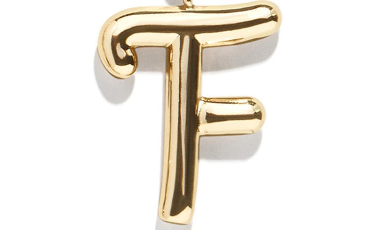 Shop Baublebar Bubble Initial Necklace In Gold F