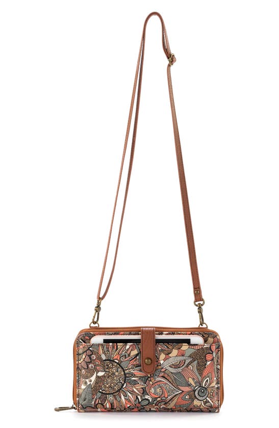 Sakroots Artist Circle Large Smartphone Crossbody Bag In Sienna Desert