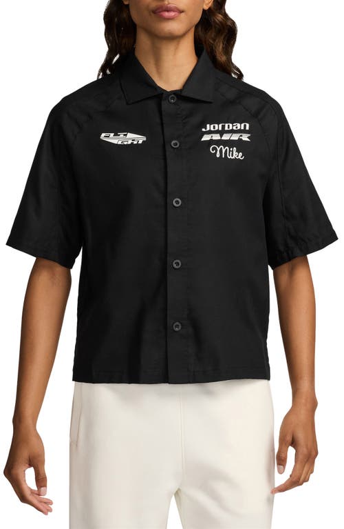 JORDAN JORDAN EMBROIDERED SHORT SLEEVE WORKWEAR BUTTON-UP SHIRT 