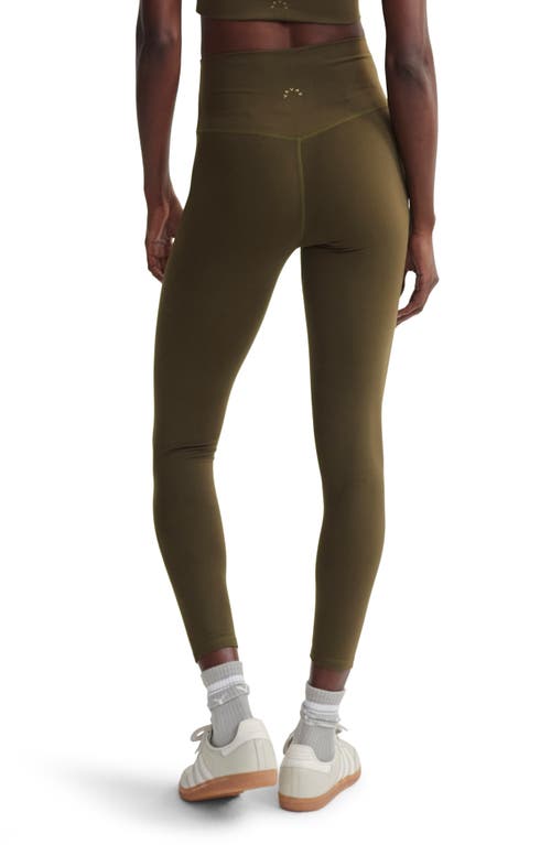 Varley Shape High Leggings 25" In Frfe In Dark Olive