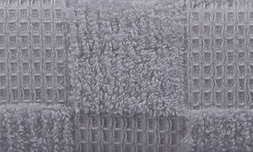 Brooks Brothers Waffle Terry 4-piece Turkish Cotton Hand Towels In Silver