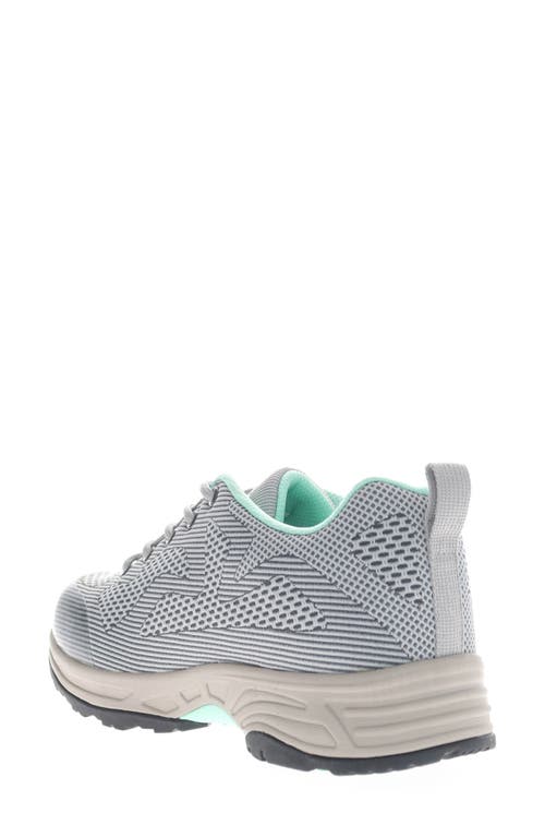 Propét Cora Water Resistant Hiking Shoe In Grey/ Mint