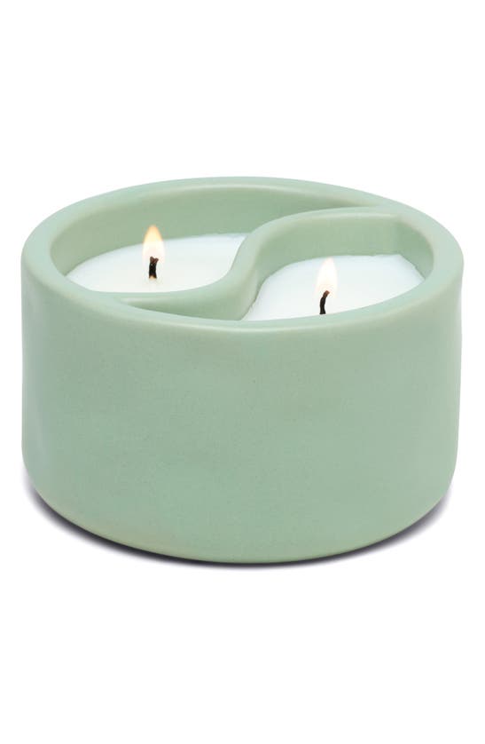 Paddywax Yin & Yang Candle In Sage Green