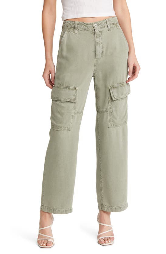 Ag Knoxx High Rise Cargo Pants In Sulfur Fresh Eucalyptus