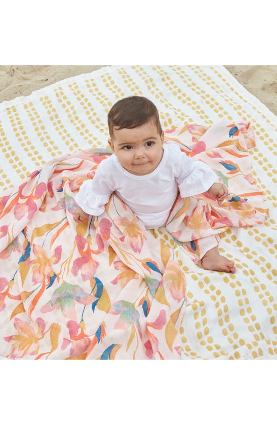 Shop Aden + Anais 'silky Soft Dream' Blanket In Marine Gardens