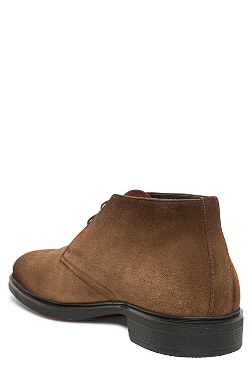 Shop Santoni Chukka Boot In Brown