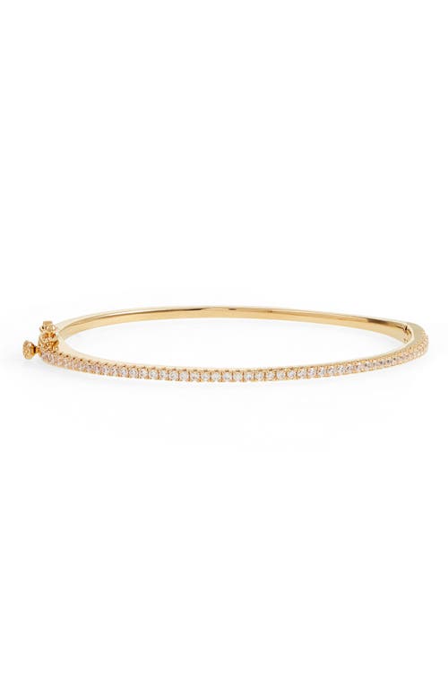 Nordstrom Delicate Cubic Zirconia Bangle in Clear- Gold at Nordstrom