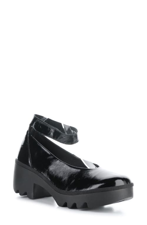 Shop Fly London Tiry Ankle Strap Pump In 007 Black Nappalak