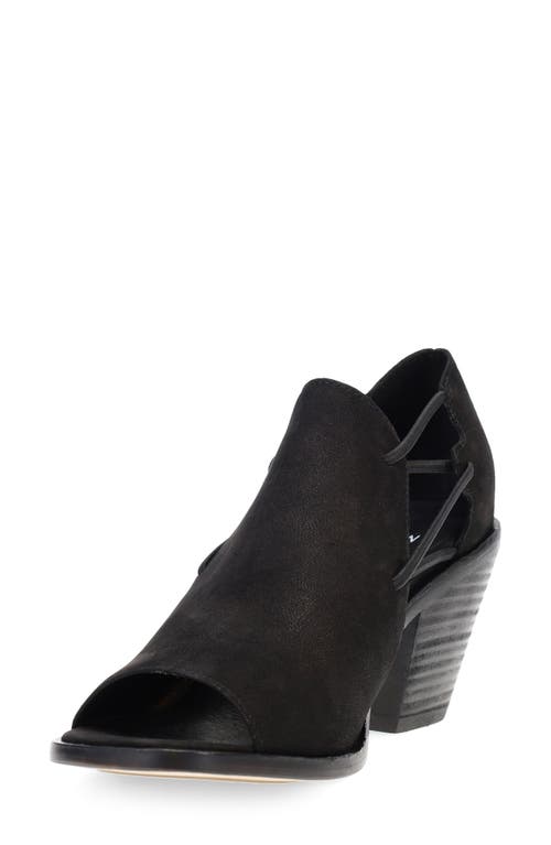Eileen Fisher Alfie Womens Nubuck Open Toe Block Heels In Black