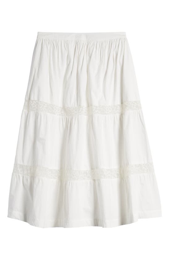 Shop Mistress Rocks Lace Trim Tiered Skirt In White
