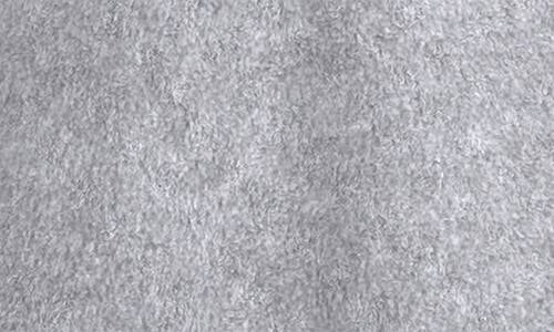 Burnside Polar Fleece Quarter Zip Hoodie In Heather Grey