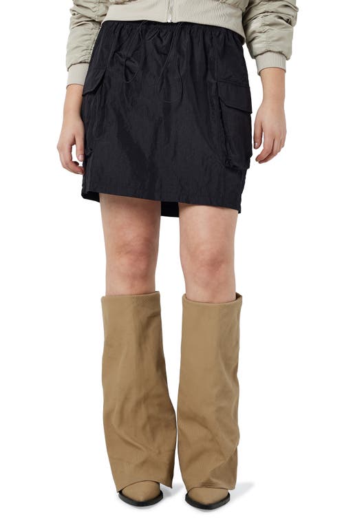 Noisy may Molly Cargo Pocket Miniskirt Black at Nordstrom,
