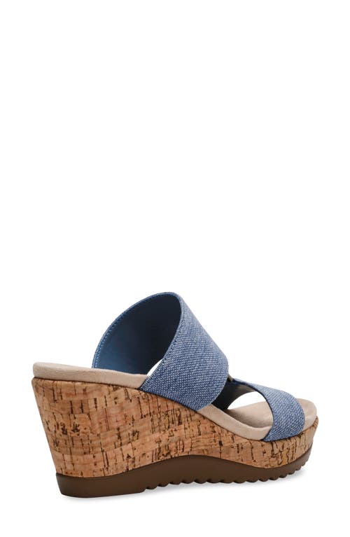 Shop Anne Klein Rikki Platform Wedge Sandal In Denim