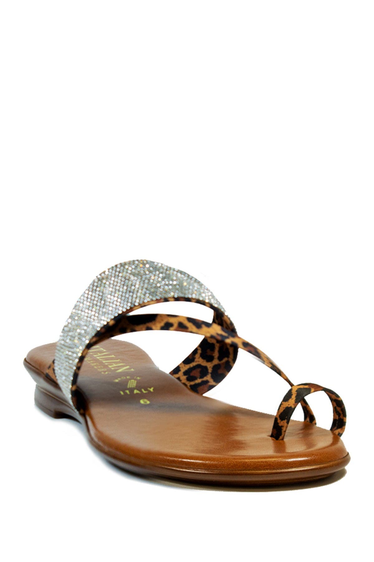 Italian Shoemakers Ryann Strappy Sandal In Leopard