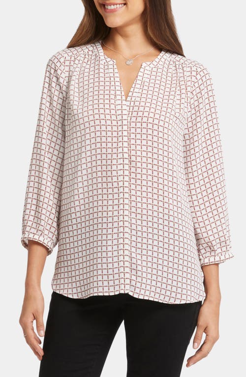 NYDJ NYDJ PINTUCK BLOUSE 