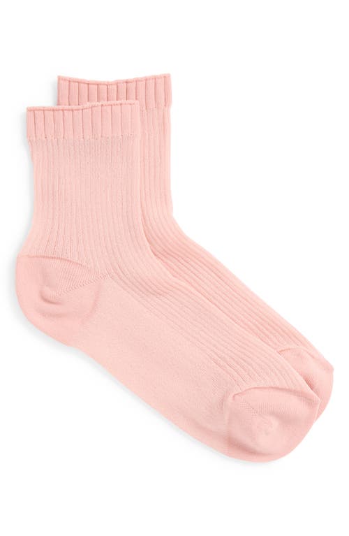 NORDSTROM NORDSTROM SPARKLE SHEER RIB QUARTER SOCKS