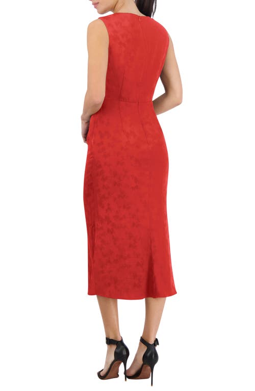 Shop Bcbg New York V-neck Midi Dress In Valiant Poppy