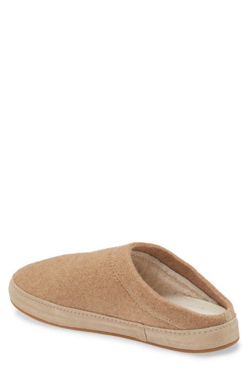 Olukai Hāmani Hulu Genuine Shearling Lined Mule Slipper In Oatmeal/oatmeal