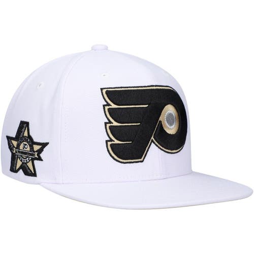 Men's Mitchell & Ness White Philadelphia Flyers SOUL Snapback Hat