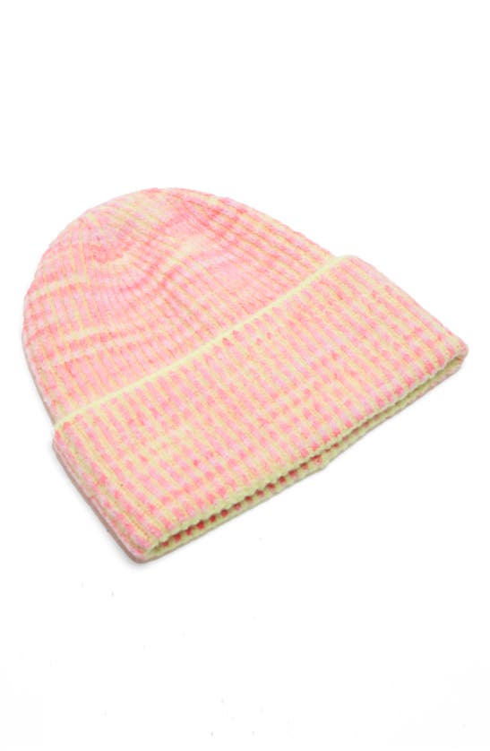 Free People Cosmic Space Dye Rib Beanie In Pink