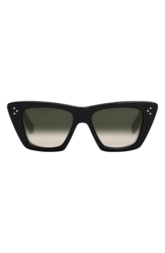 Celine Cat-eye Acetate Sunglasses In Black | ModeSens