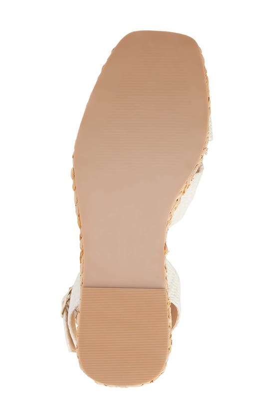 Shop Beach By Matisse Ibiza Ankle Strap Platform Wedge Sandal In Ivory