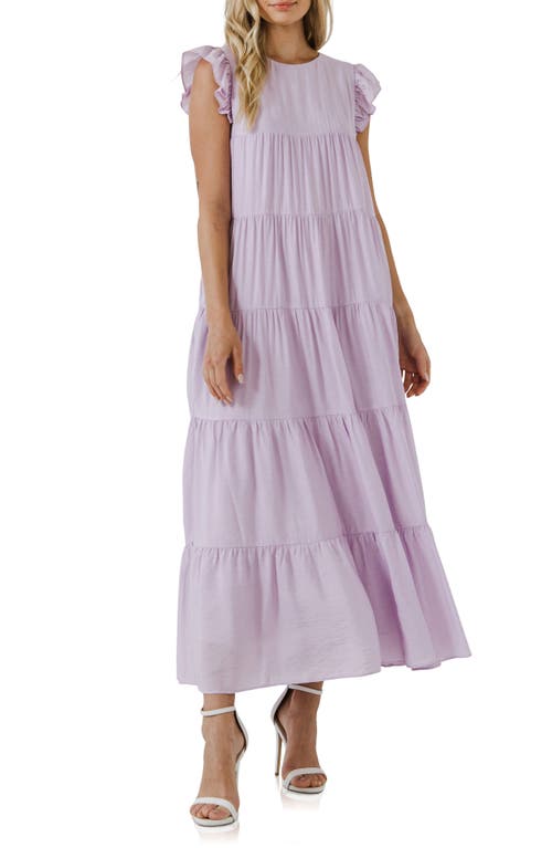 Tiered Maxi Dress in Lilac
