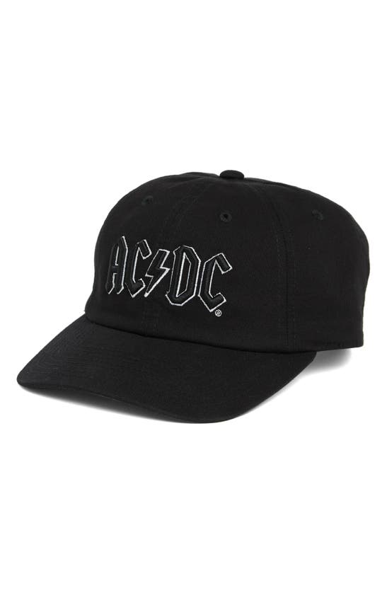 American Needle Ballpark Ac/dc Baseball Cap In Black