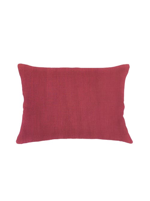 Anaya So Soft Linen Pillow Down Insert In Red