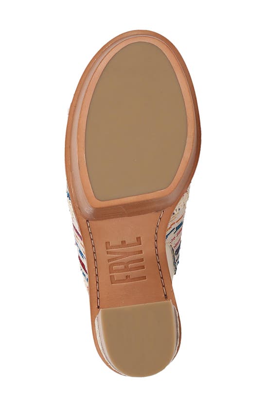 Frye Pipa Crochet Platform Sandal In Ivory Multi