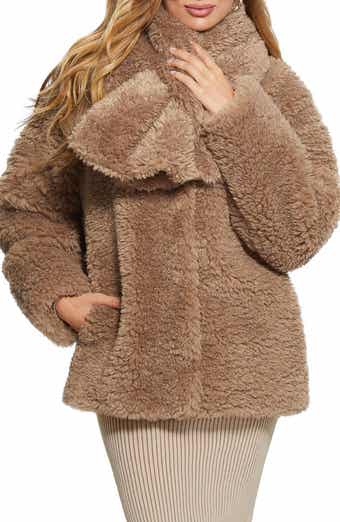 Avec Les Filles Notch Collar Faux Fur Coat Nordstrom